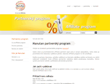Tablet Screenshot of manutan-partner.cz
